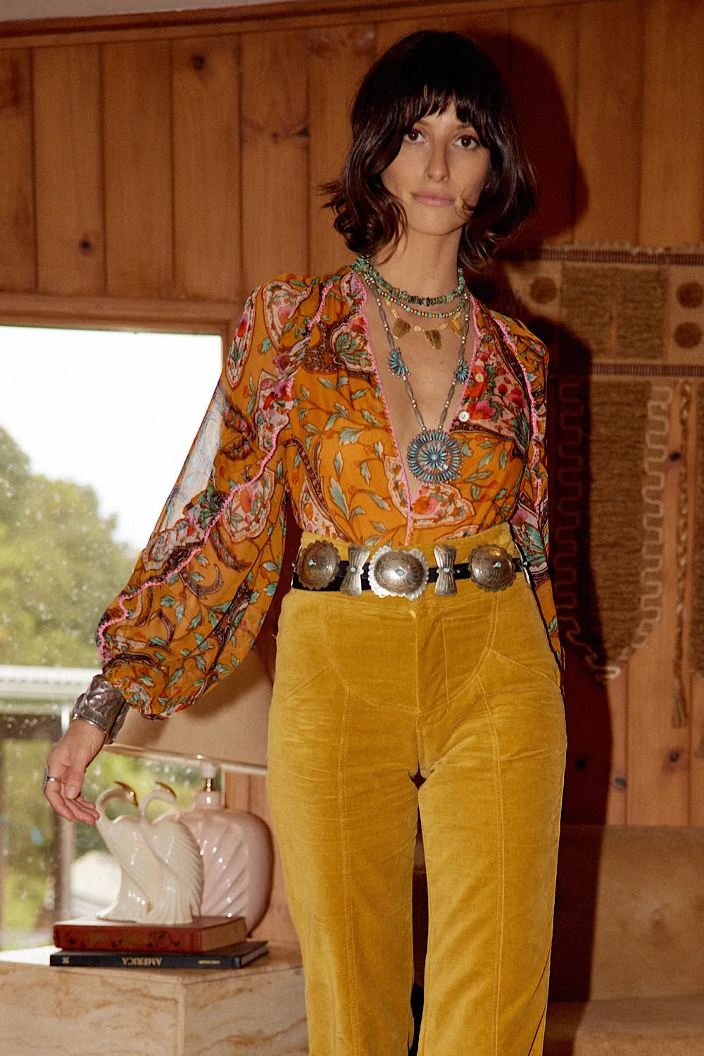 A New Day For Love Silk Blouse - gypsy paisley