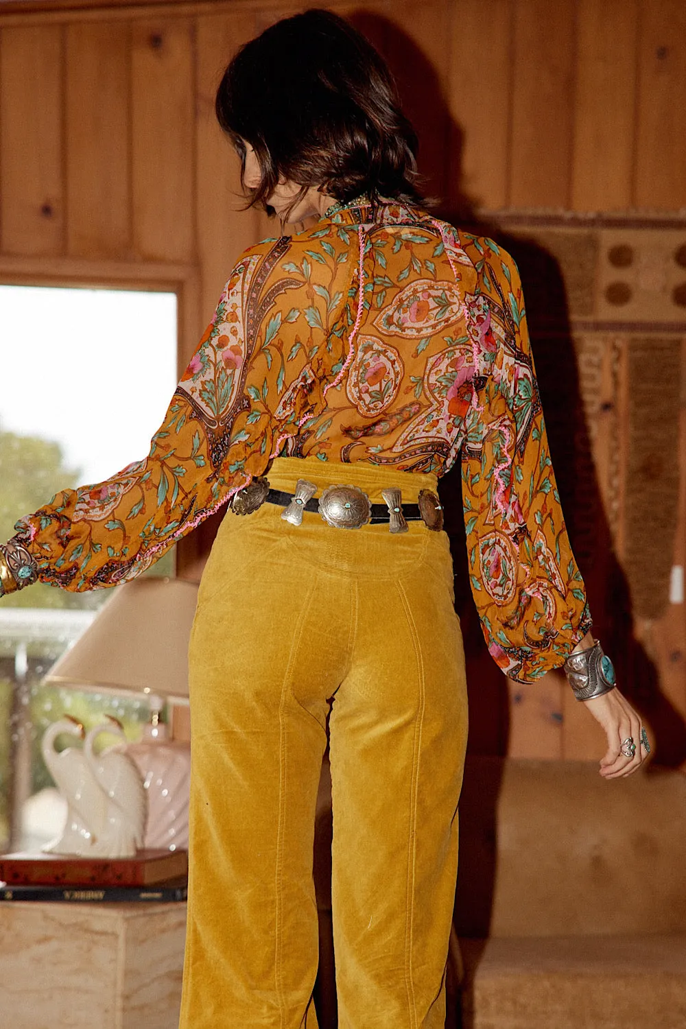 A New Day For Love Silk Blouse - gypsy paisley