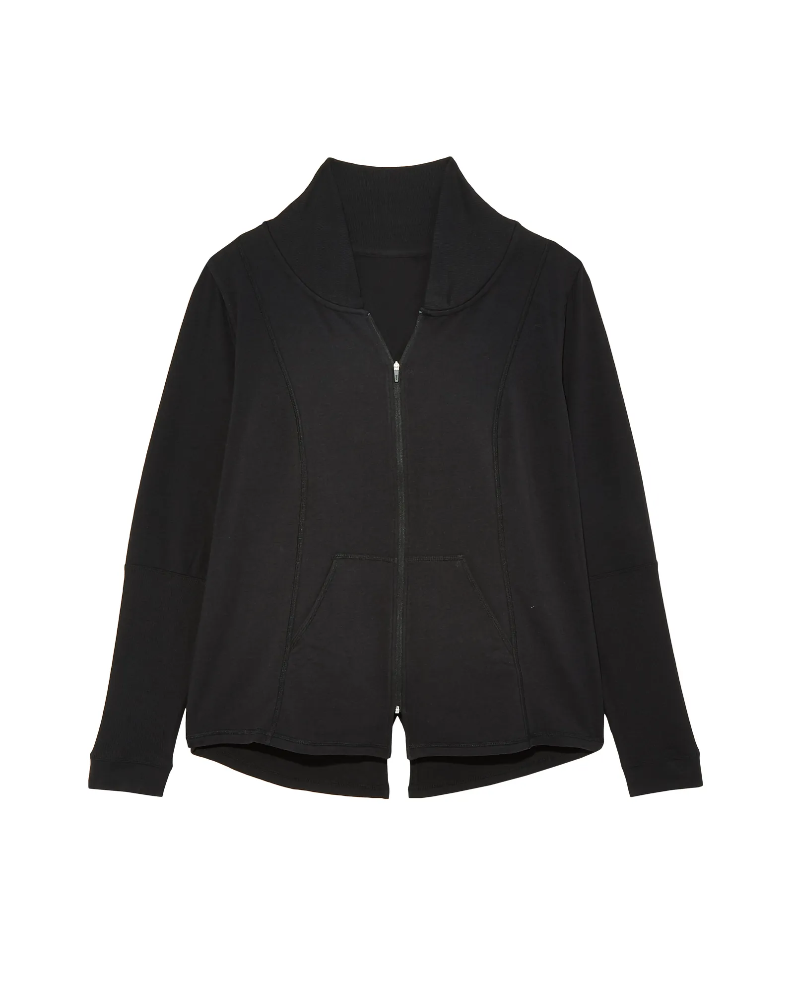 Aso Zip Up Jacket | Black / Black