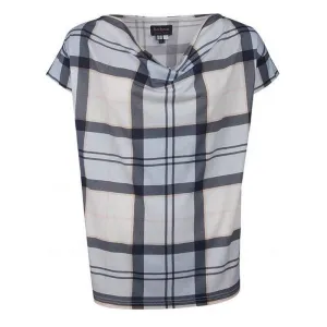 Barbour Redgarth Ladies Top - Fade Blue Tartan - Size 08