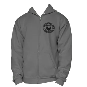 Beard Gear Gray Zip Hoodie