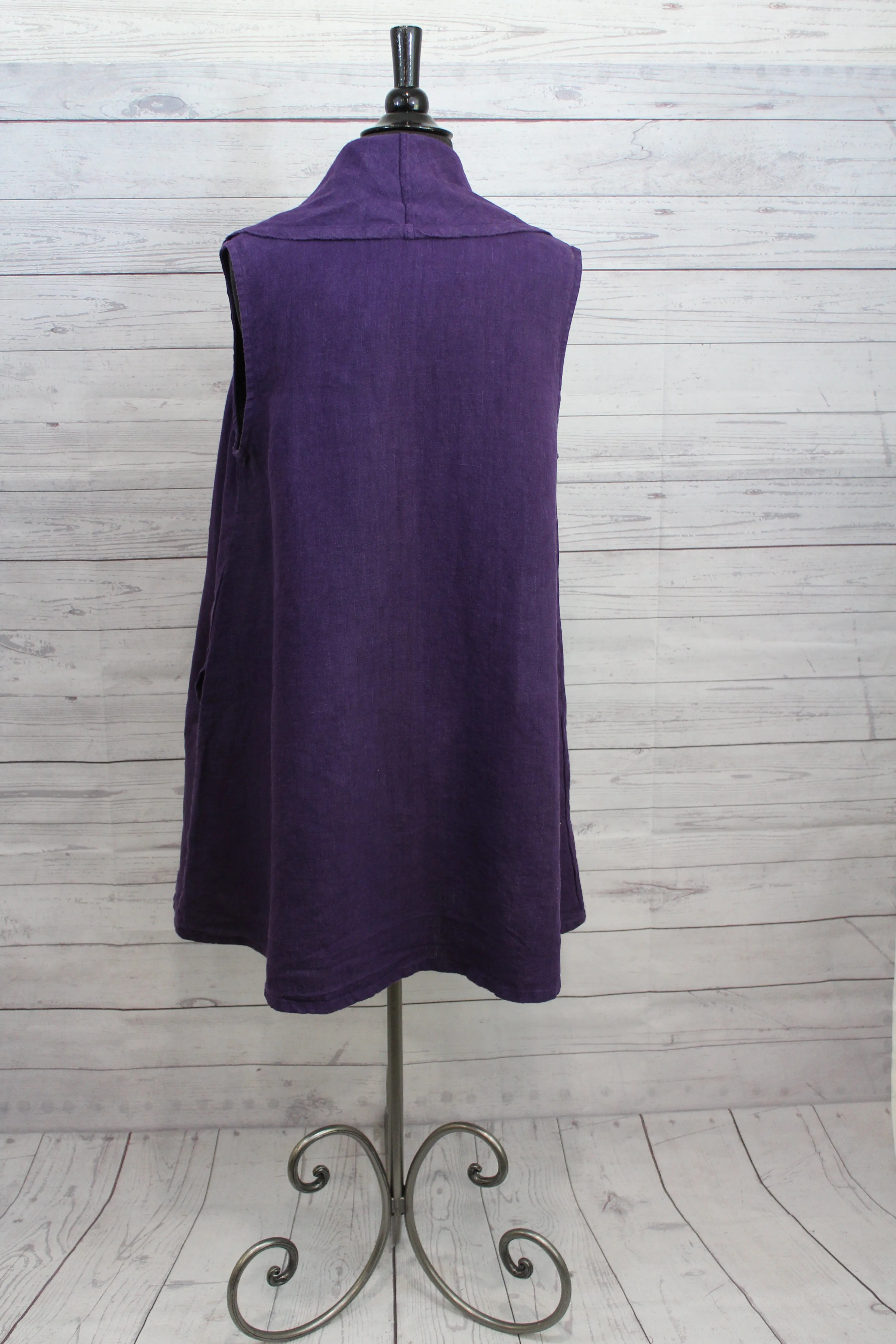 Bryn Walker Heavy Linen - Marcella Vest FINAL SALE ITEM