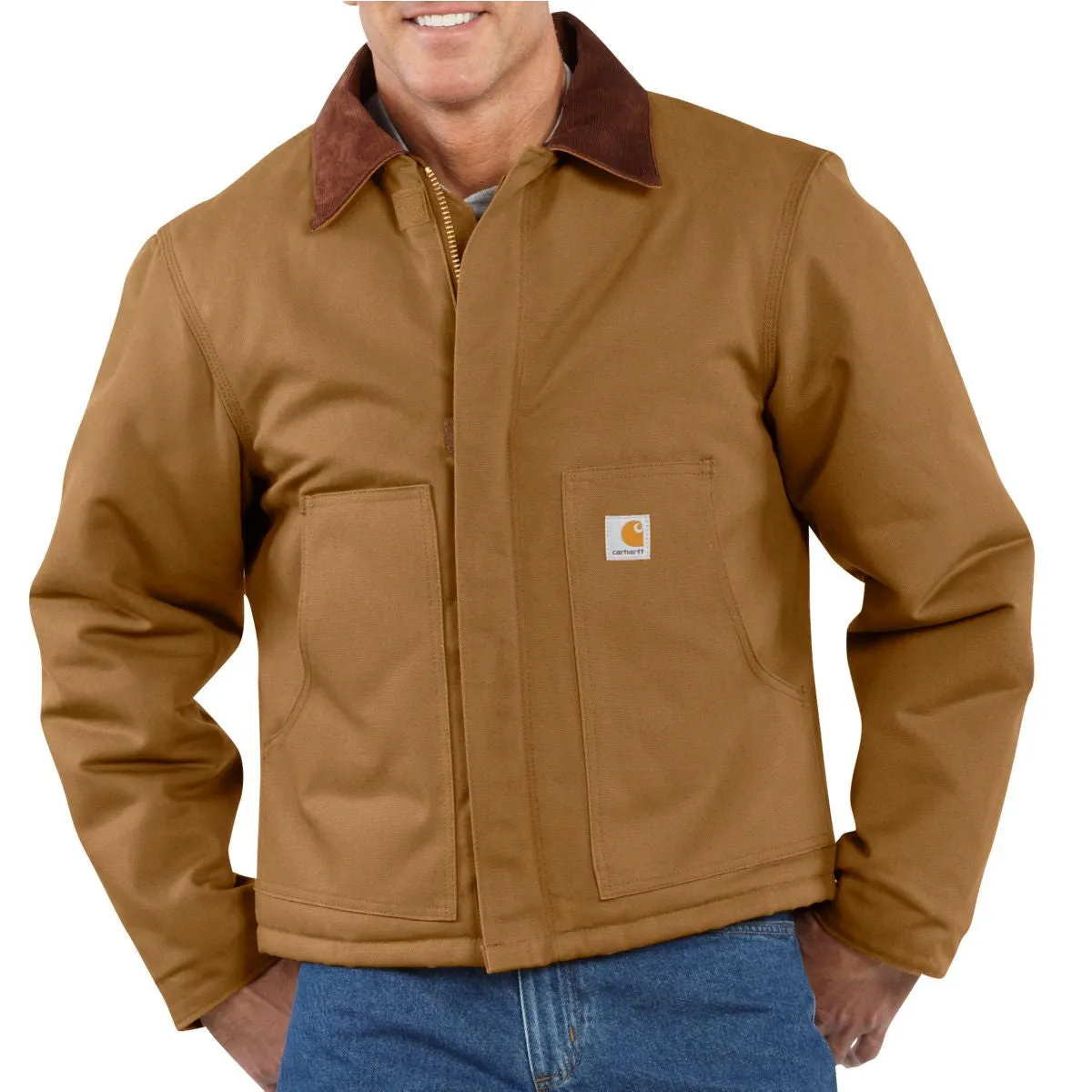 Carhartt Men's Carhartt Brown Duck Traditional Jacket