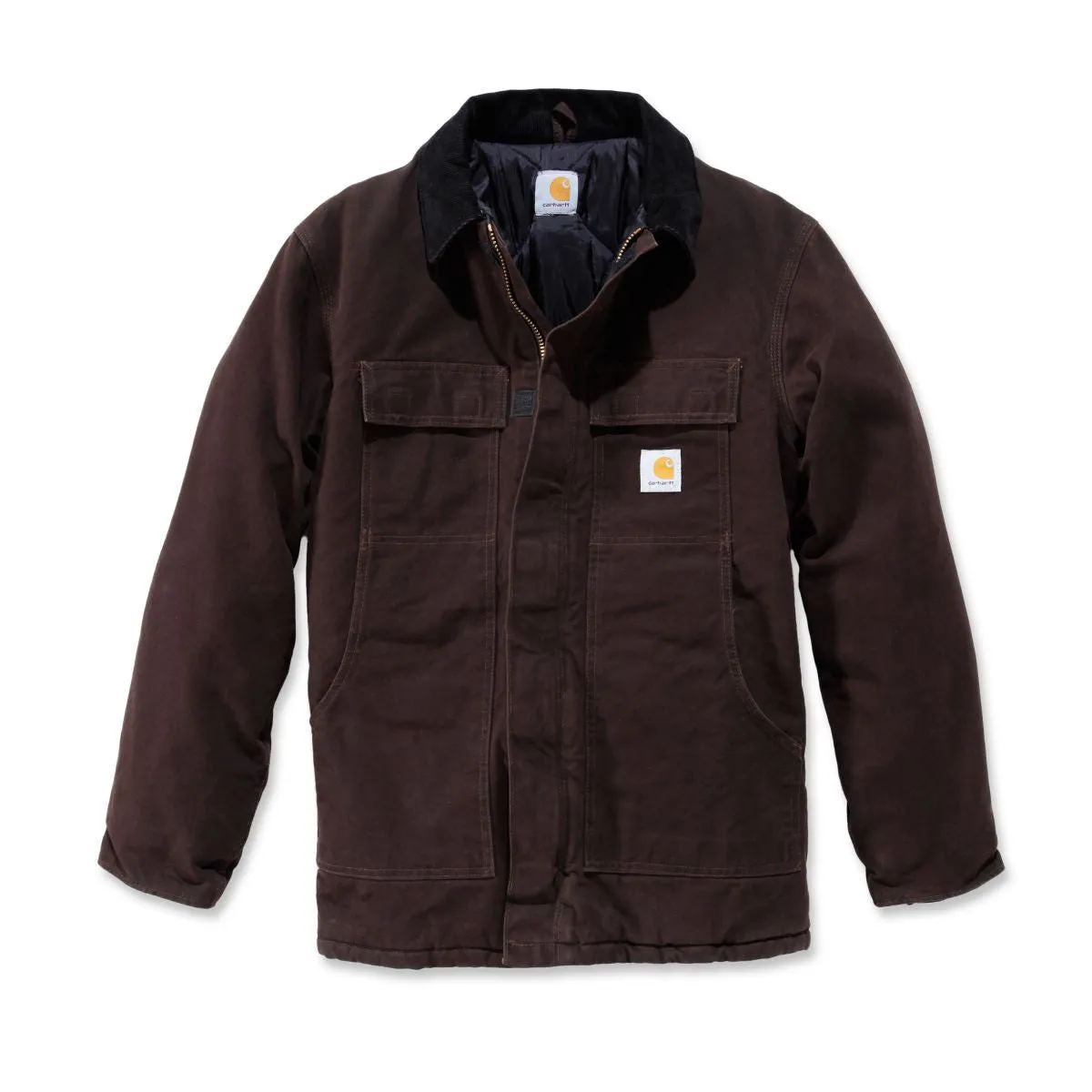 Carhartt Men's Dark Brown Sandstone Traditional Coat