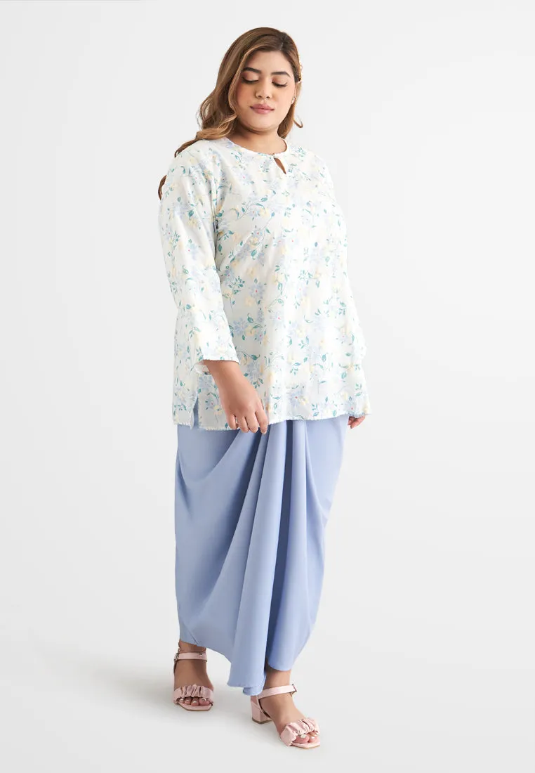 Cik Semi-Instant Minimalist Pario Skirt - Sky Blue