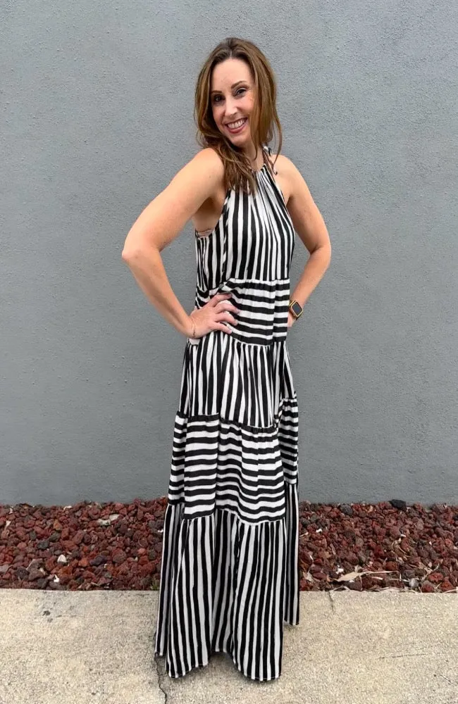 Contessa Striped Maxi Dress