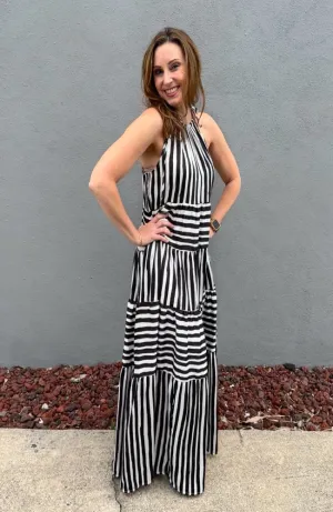 Contessa Striped Maxi Dress