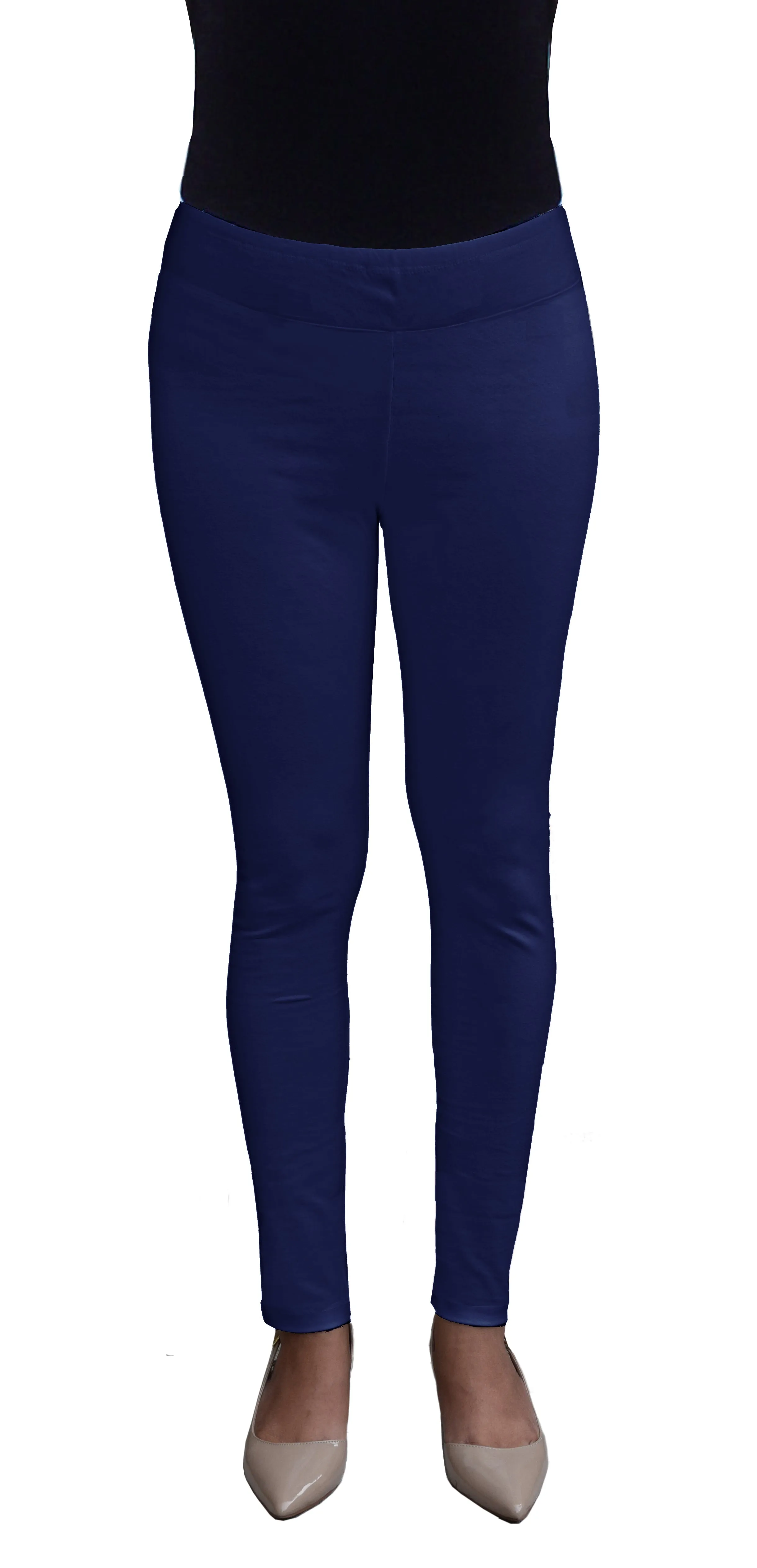 Cotton Spandex, Stretchable, 28in Inseam Regular Length Full Leggings