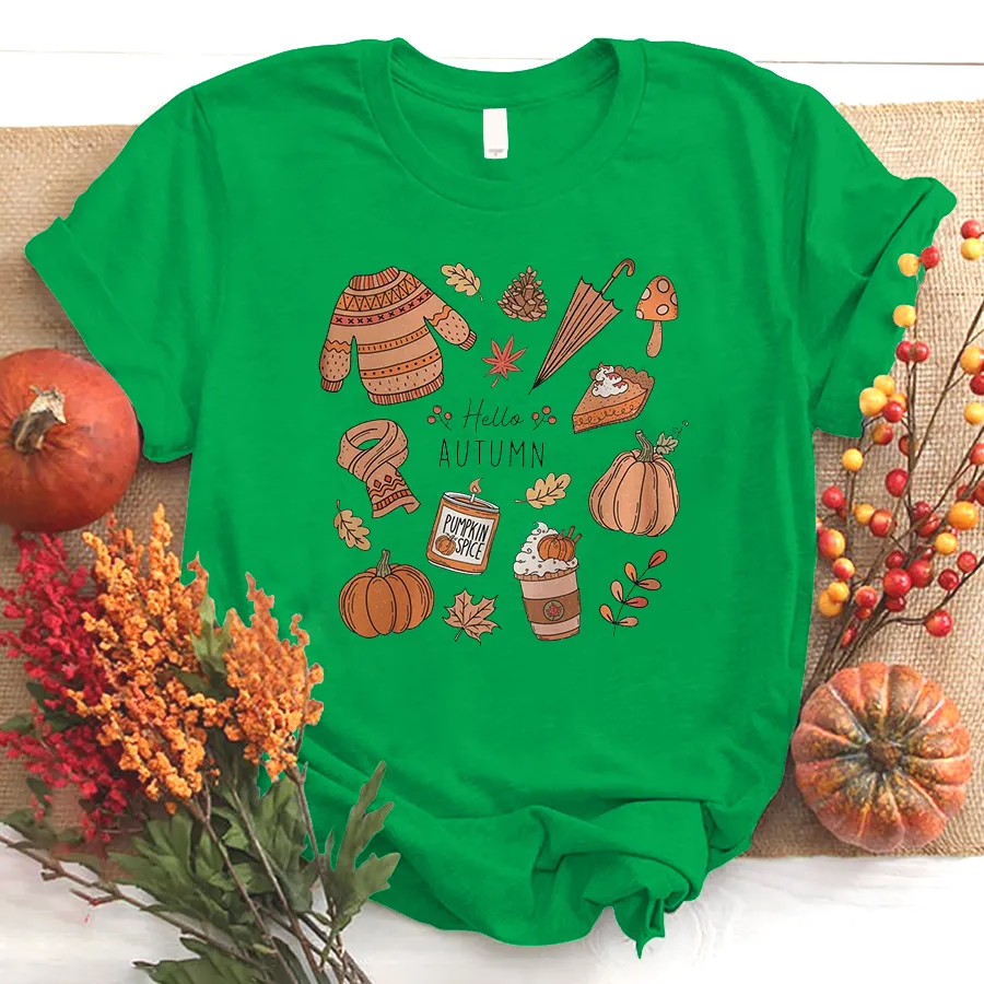 Customized Autum Little Things Shirt, Iprintasty halloween, Retro Fall Shirt, Cute Fall Shirt, Hello Fall T-Shirt