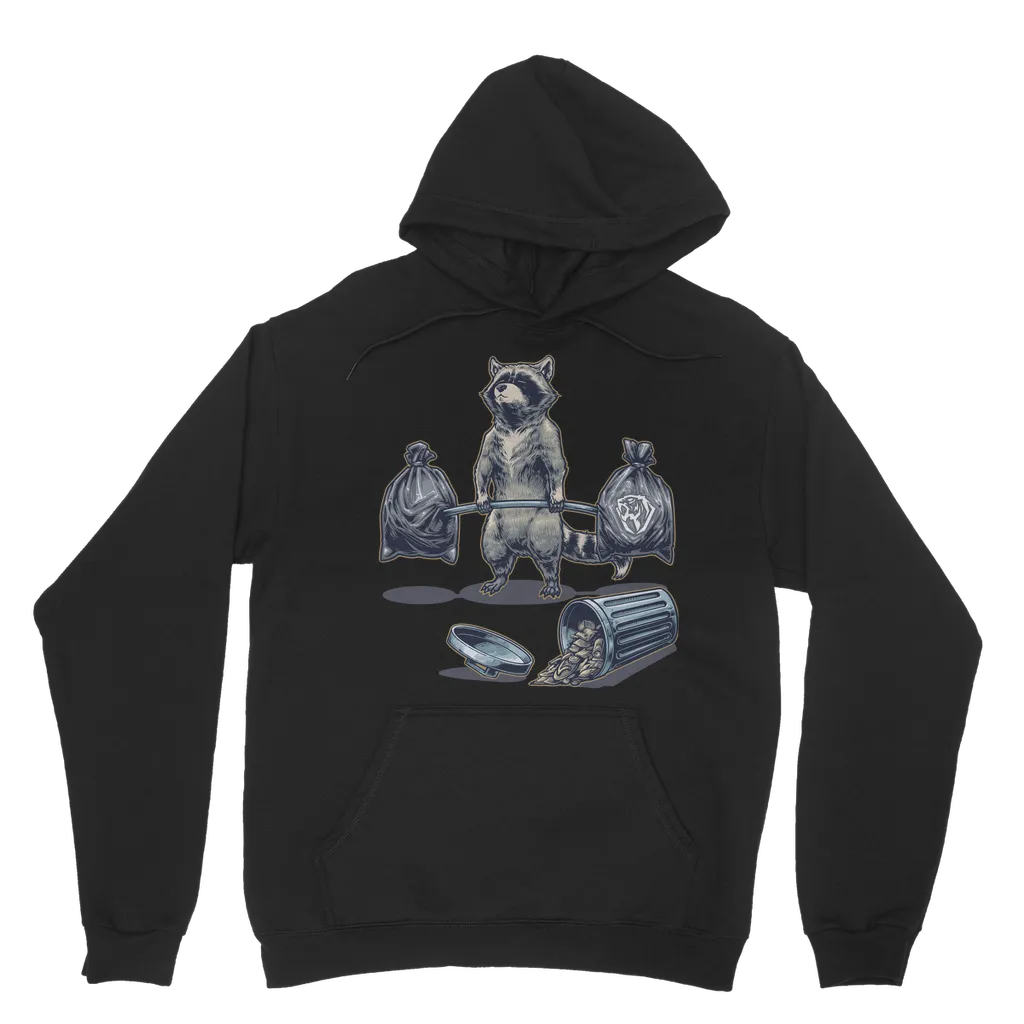 Deadlifting Raccoon Hoodie (UK)