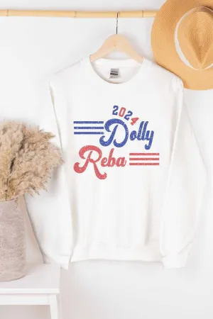 DOLLY REBA 2024 GRAPHIC SWEATSHIRT PLUS SIZE