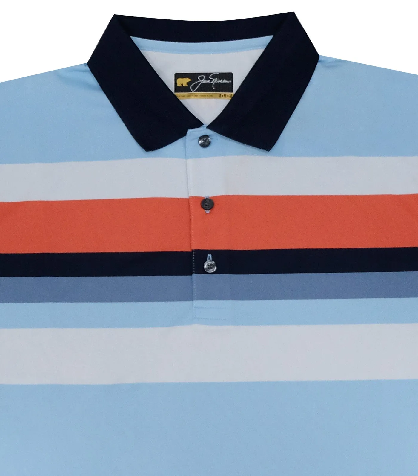 Engineered Chest Stripe Polo Blue Guard