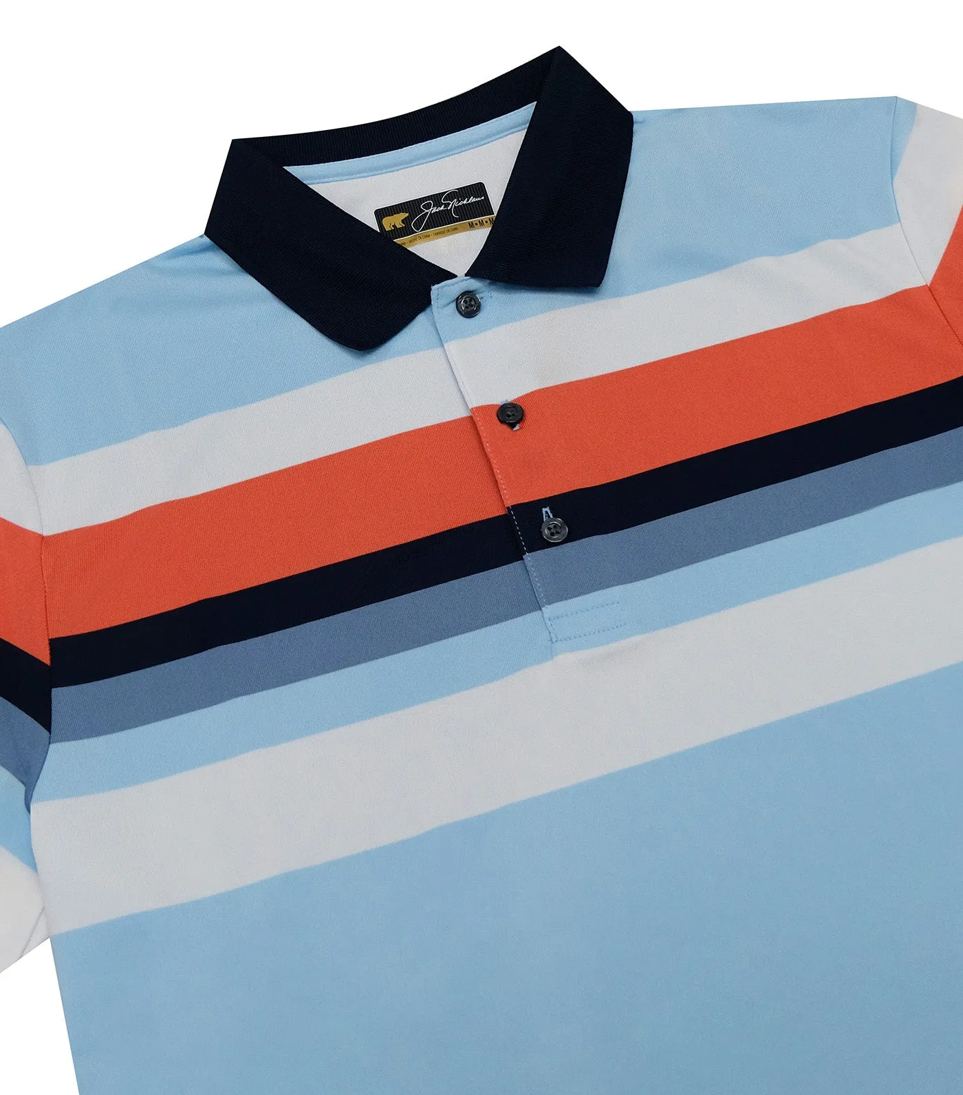 Engineered Chest Stripe Polo Blue Guard