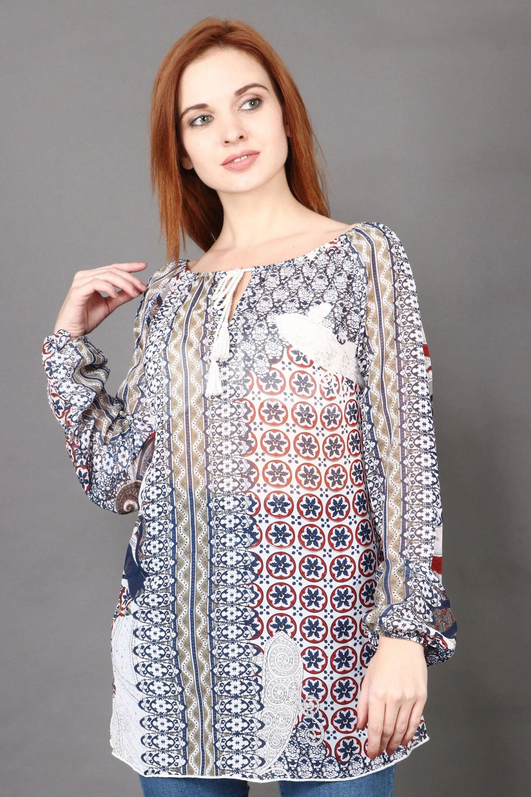 Ethnic Printed Long Top