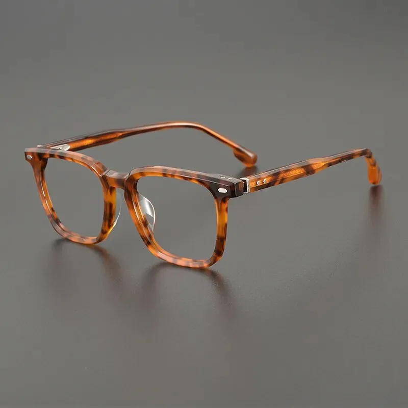 Gatenac Unisex Full Rim Square Acetate Eyeglasses Gxyj1131