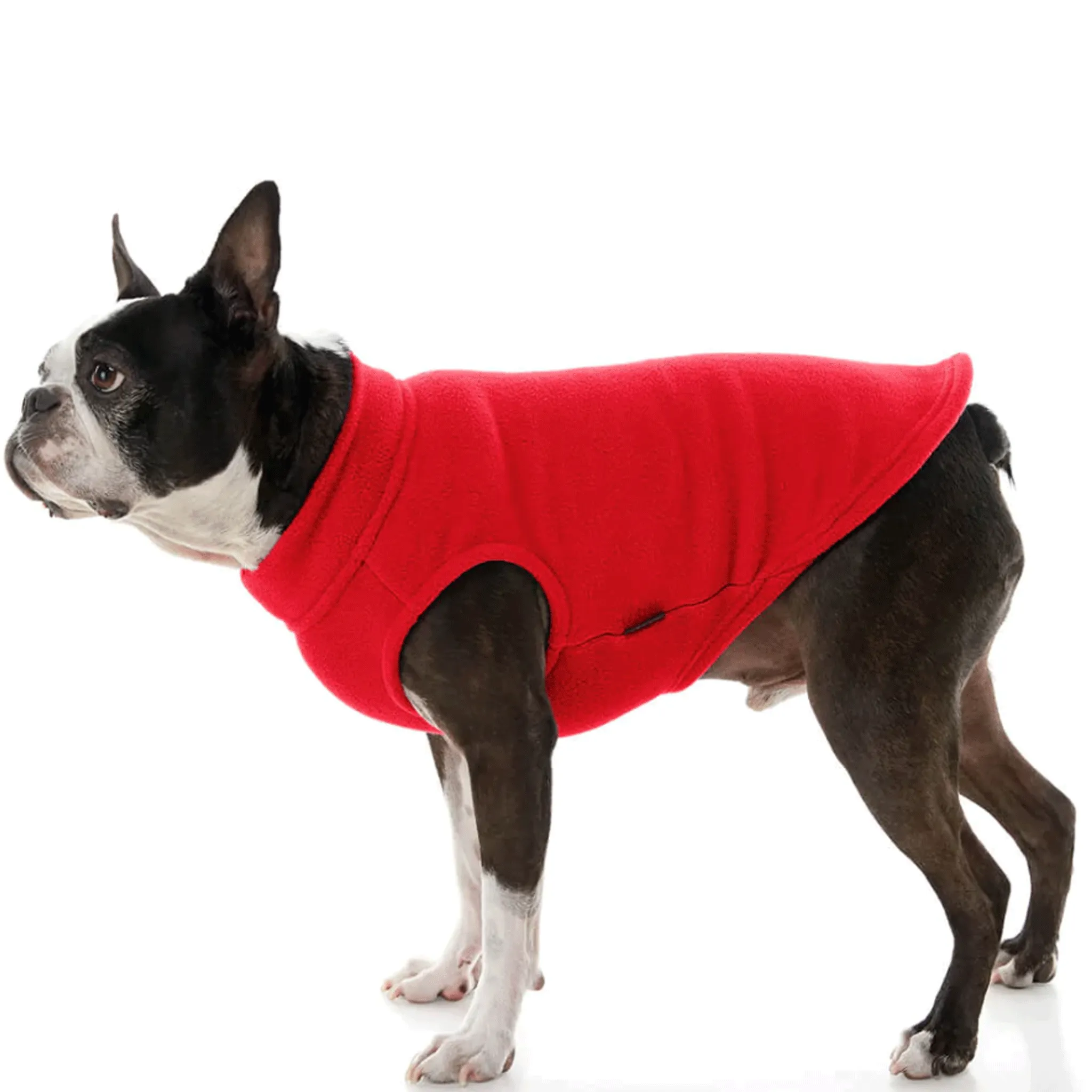 Gooby Red Stretch Fleece Dog Vest