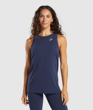 Gymshark Vital Seamless Light Tank - Heavy Blue/ Marl