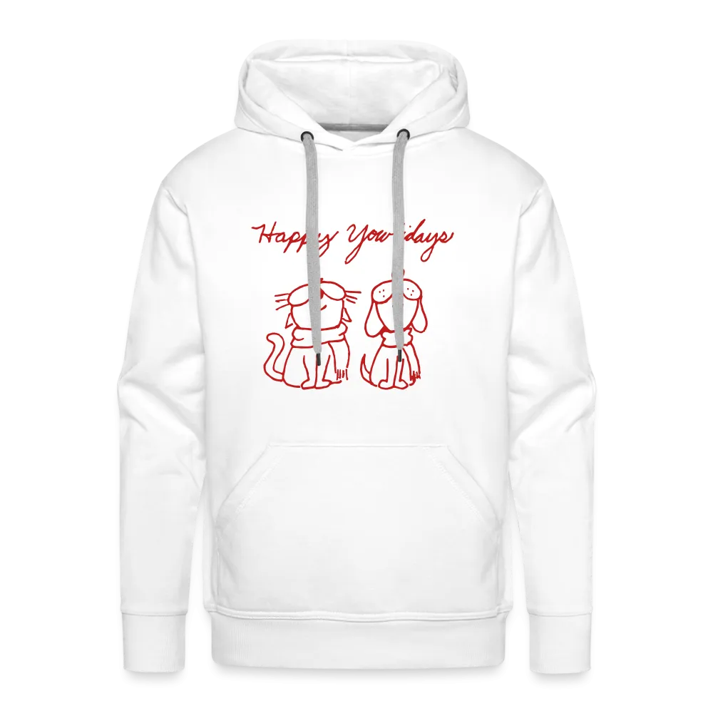 Happy Yowlidays Sparkle-Print Premium Hoodie