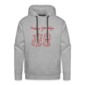 Happy Yowlidays Sparkle-Print Premium Hoodie