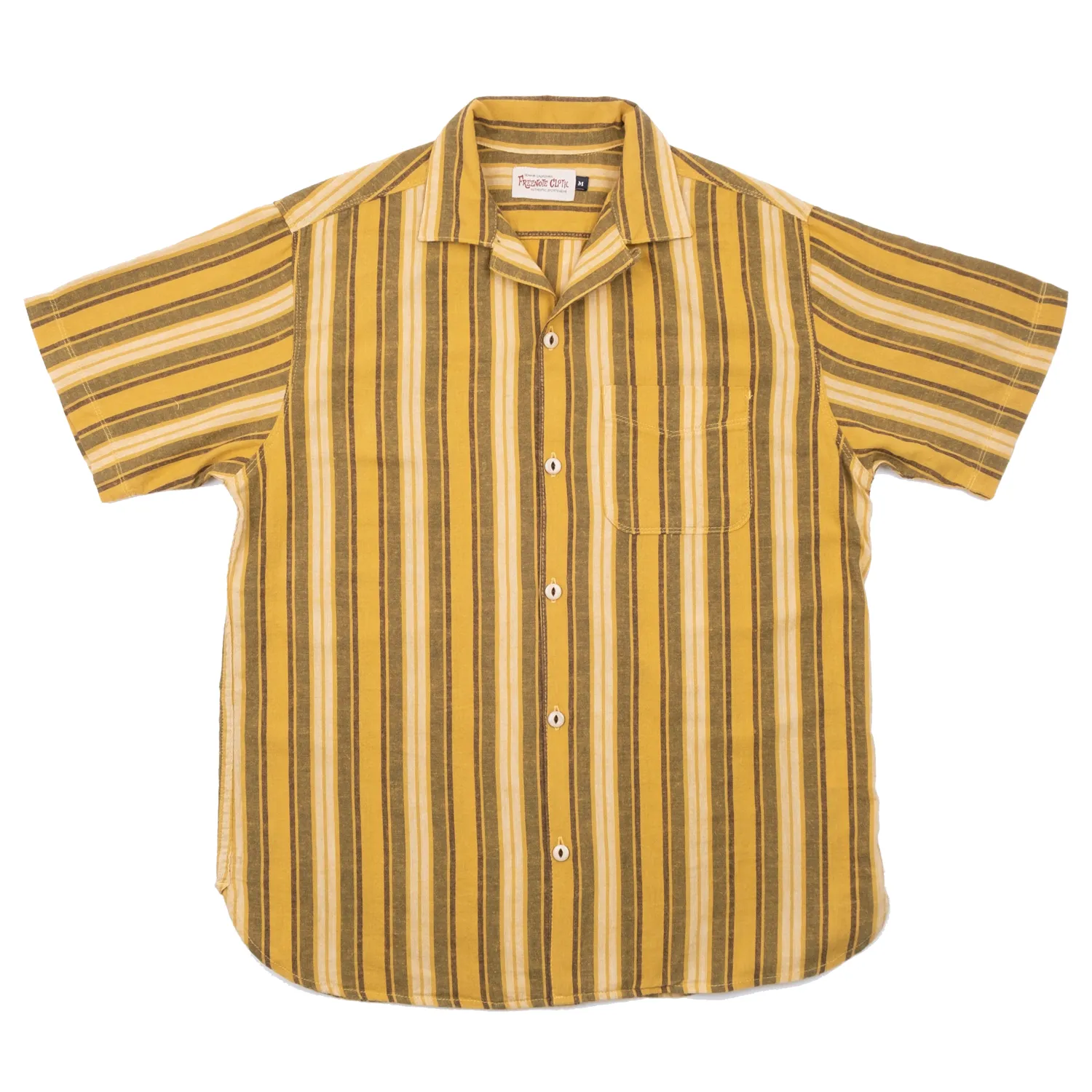 Hawaiian Shirt | Gold Stripe