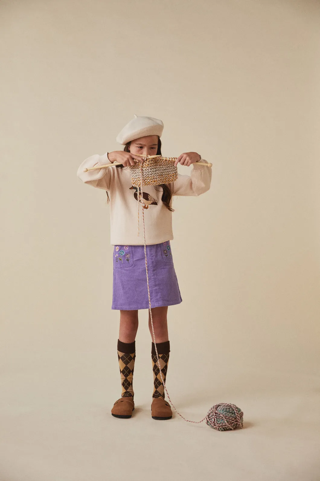 Honey Cord Kids Skirt