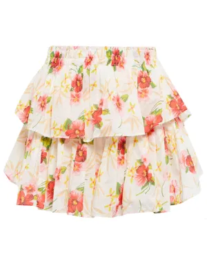 Island Vibes Ruffle Mini Skirt