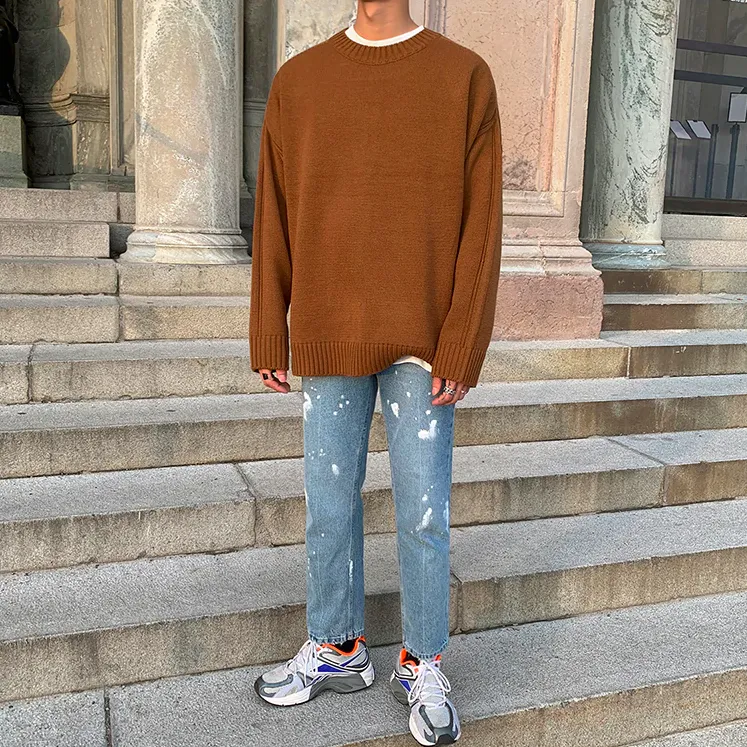 [Korean Style] 3 Color Oversize Wool Sweater