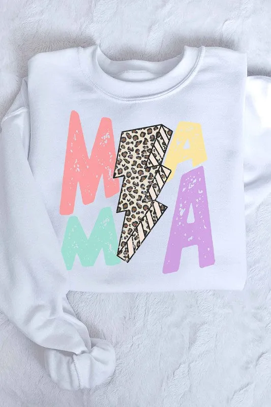 LEOPARD MAMA GRAPHIC SWEATSHIRT