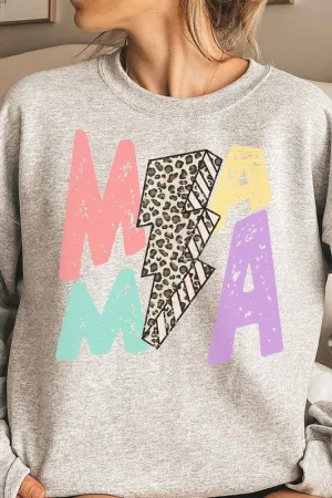 LEOPARD MAMA GRAPHIC SWEATSHIRT