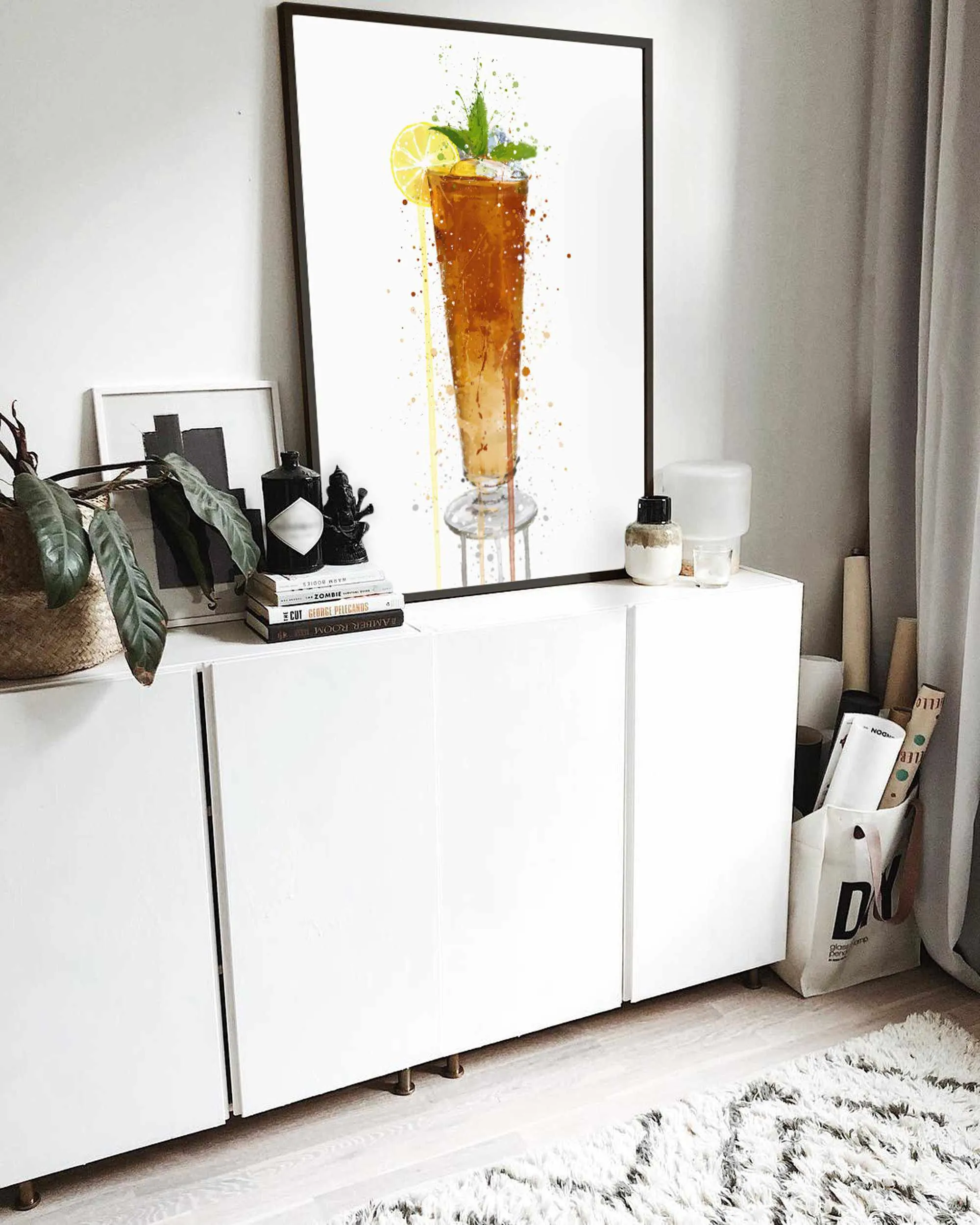 Long Island Ice Tea Cocktail Wall Art Print