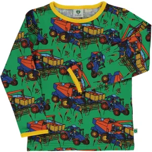 Long-sleeved top with harvesters