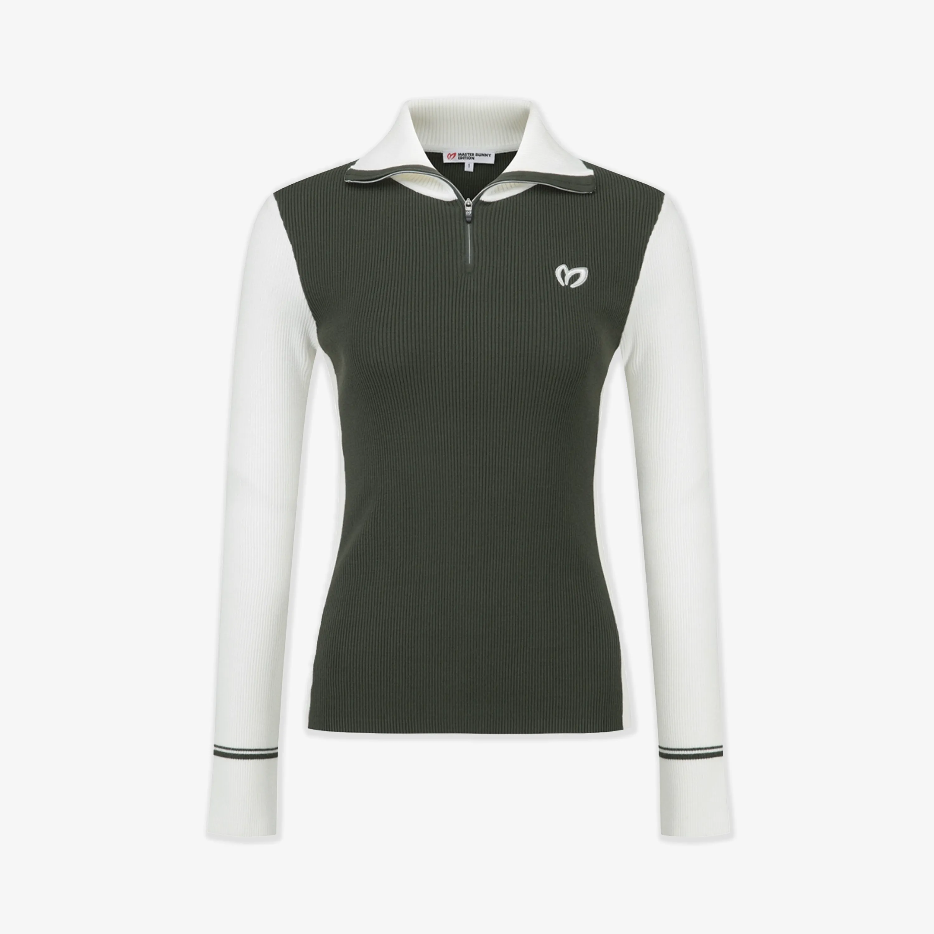 Master Bunny Edition Women Zip Top- Green