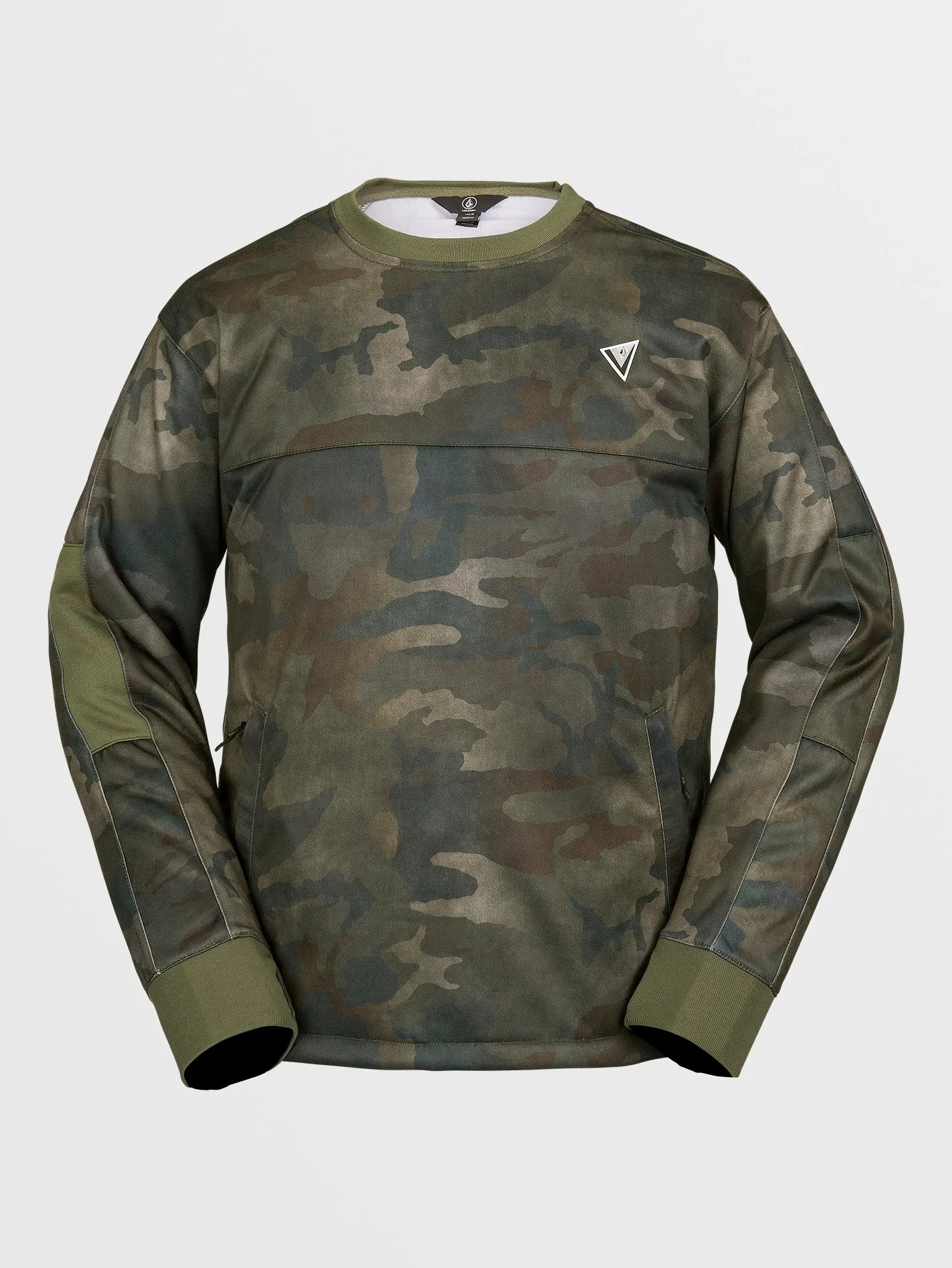 Mens Hydro Riding Crew Pullover - Cloudwash Camo