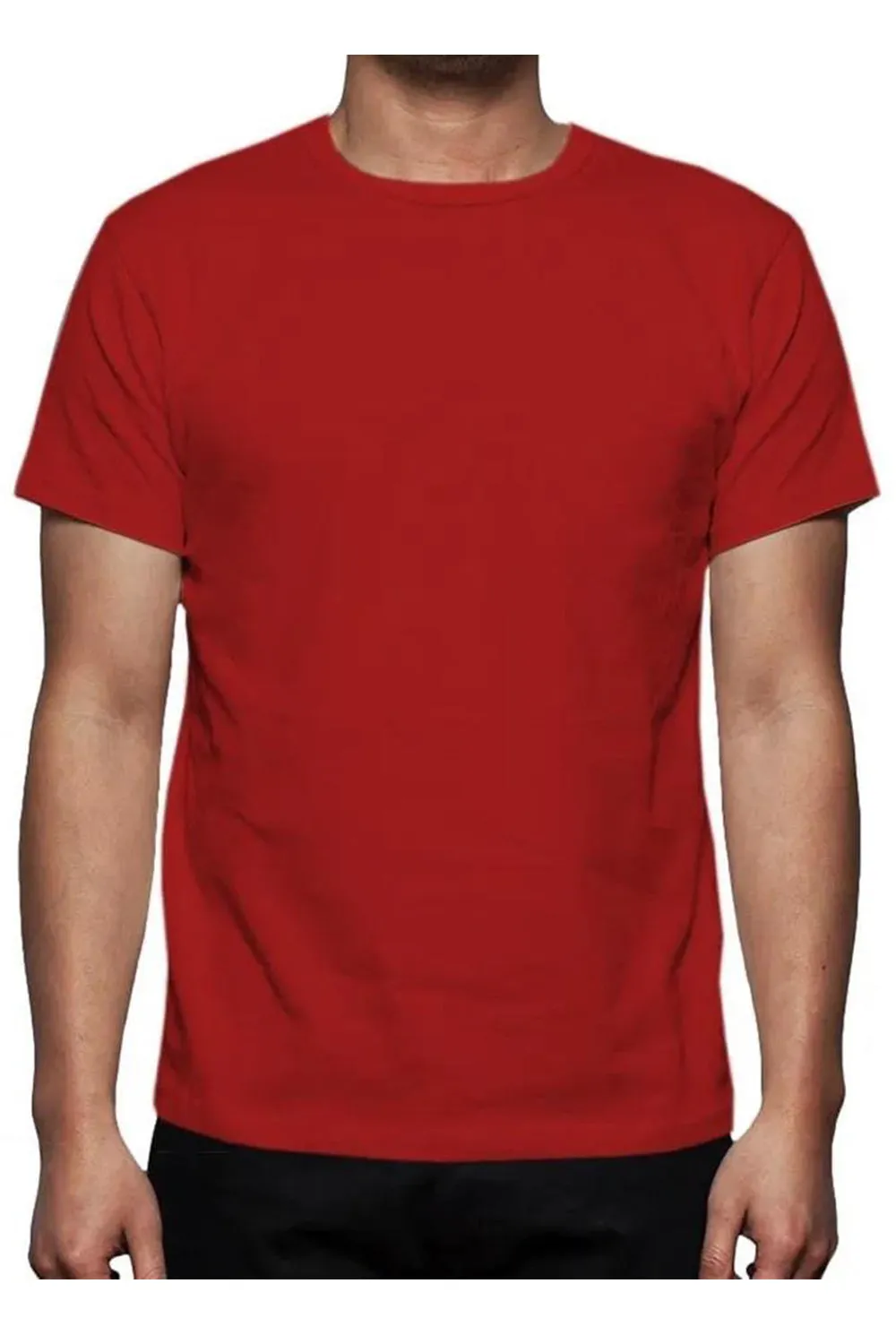 Mens Summer Plain Polycotton T Shirt