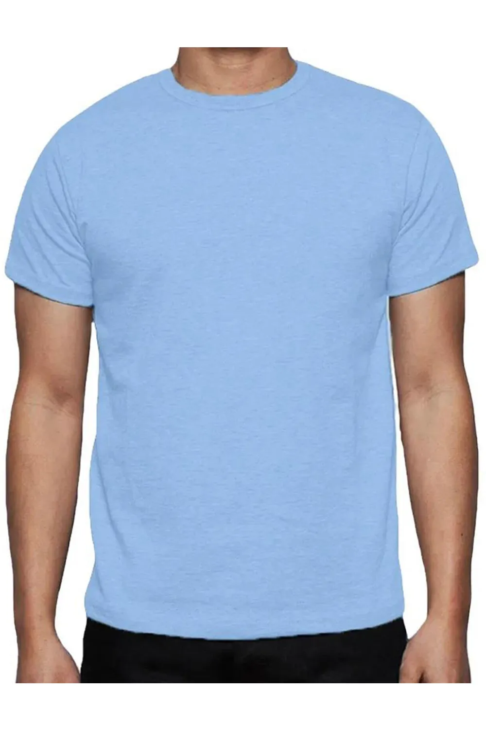 Mens Summer Plain Polycotton T Shirt