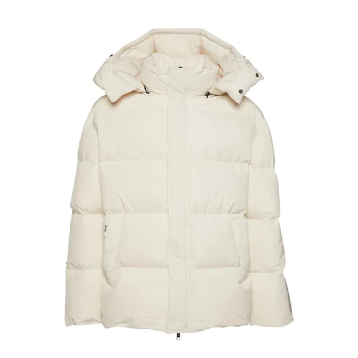 MSGM Cream Fantastic Green Padded Jacket