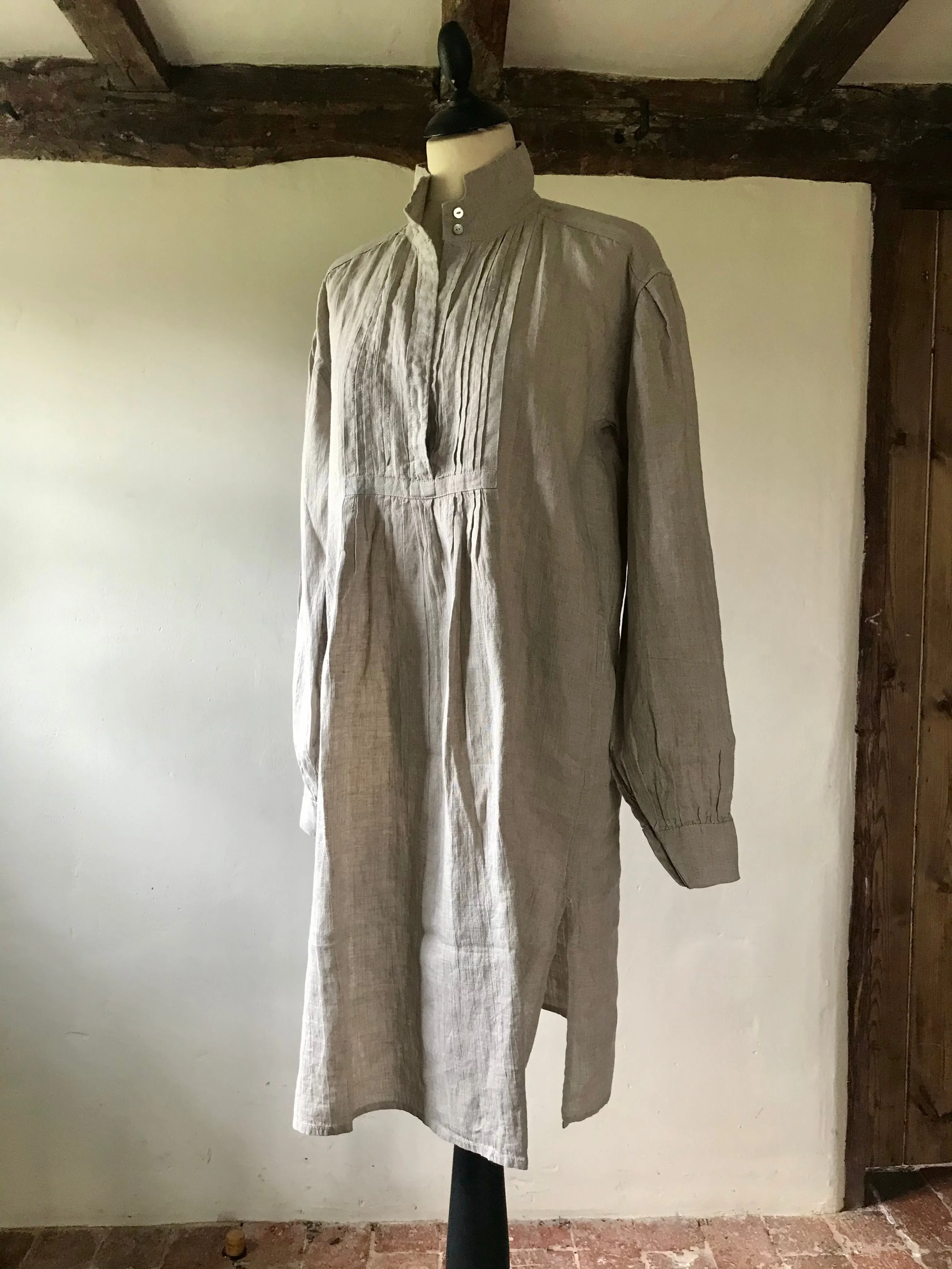 Natural Linen Artists Tunic