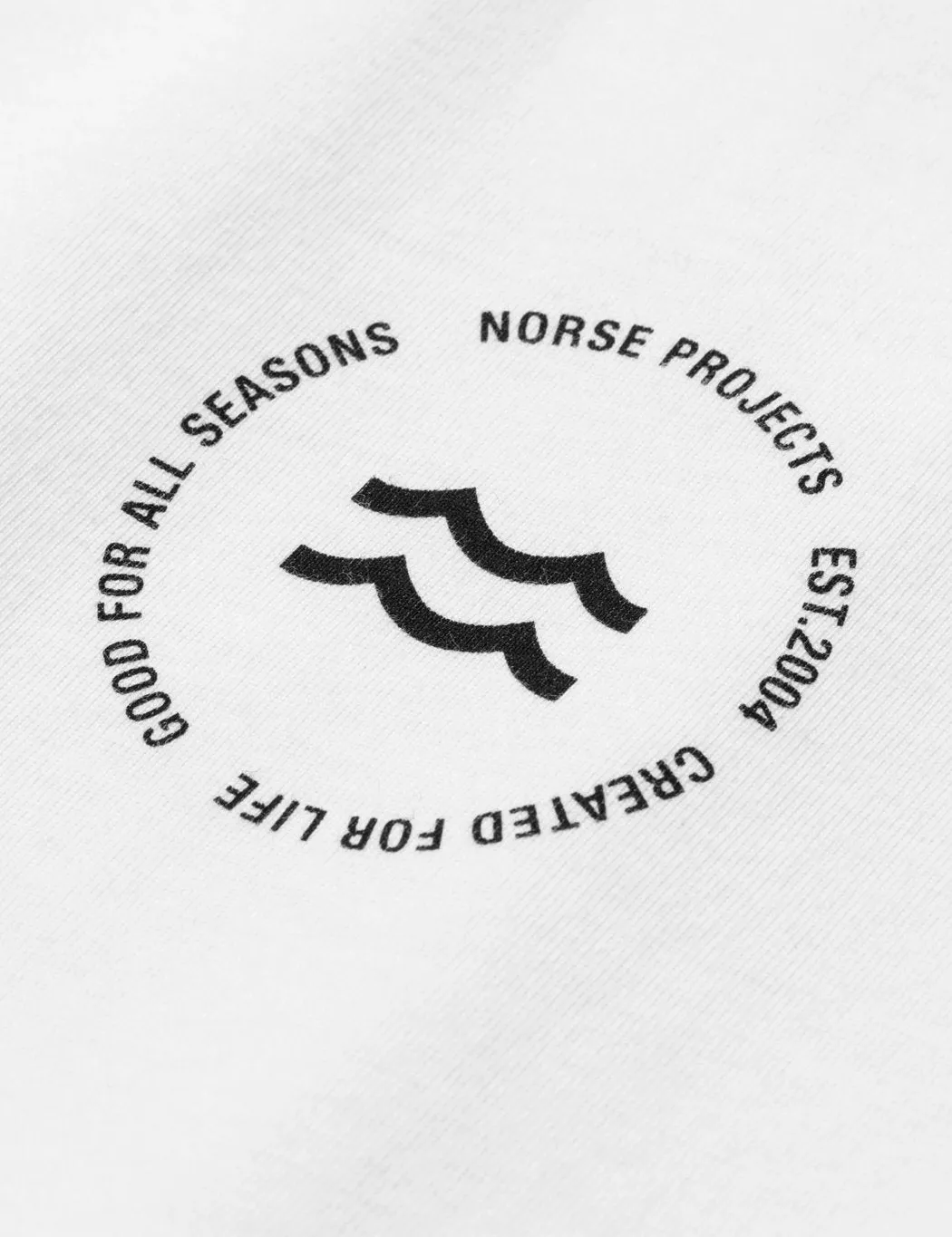 Norse Projects Niels Wave Emblem T-Shirt - White