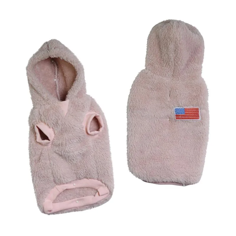 Paris Pawture Faux Sheep Fur Pullover Hoodie