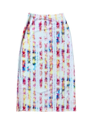 Rainbow Maxi Swim Skirt