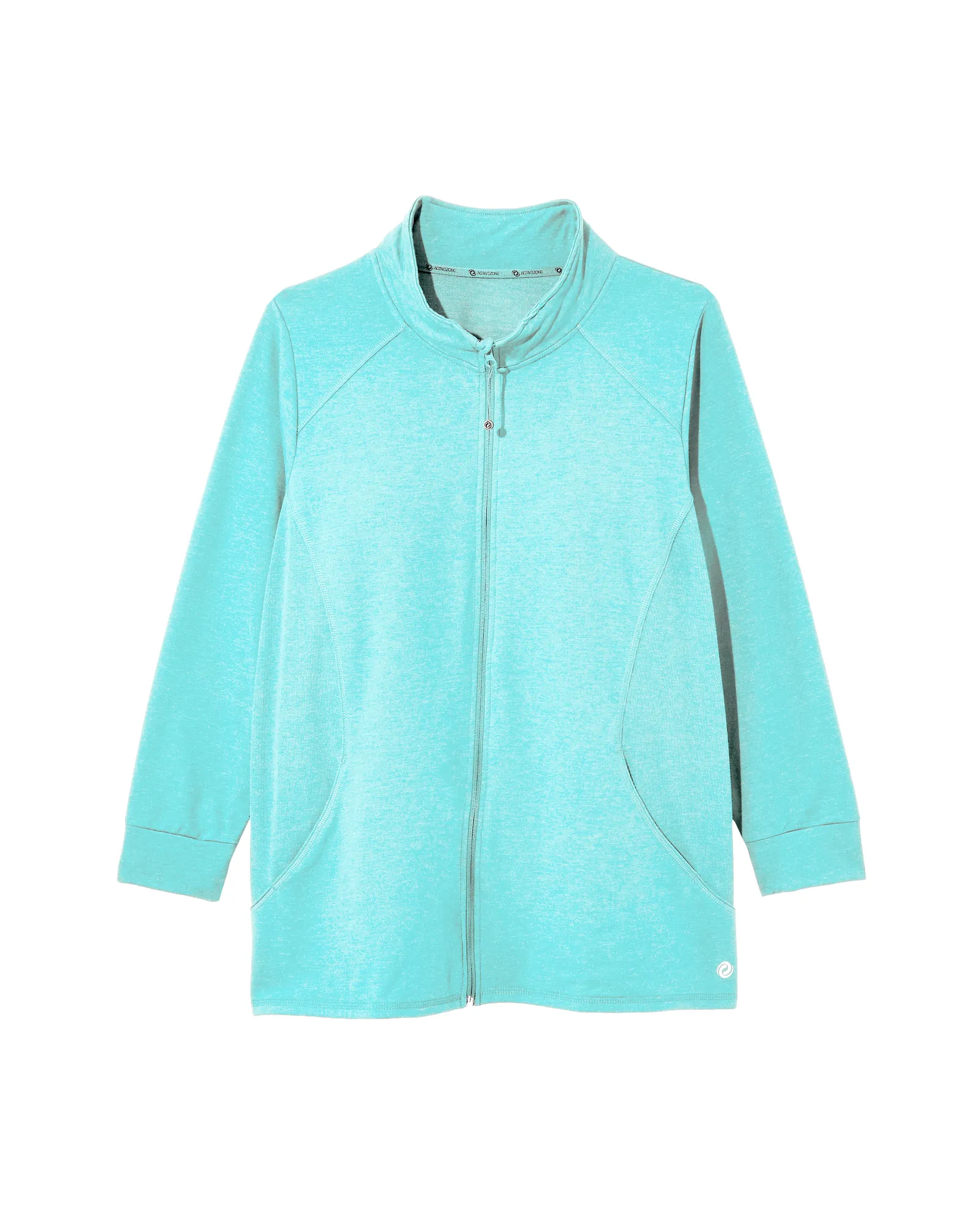 Ritter Mock Neck Jacket | Turquoise