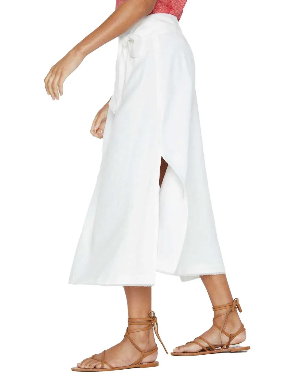 Salt White Summer Smocked Skirt