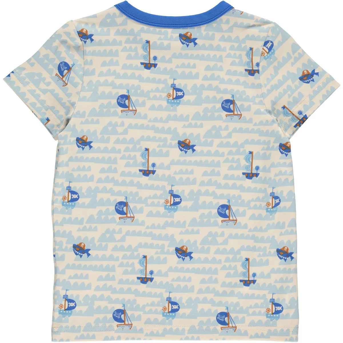 Short sleeve top- pirate print: Size 7Y