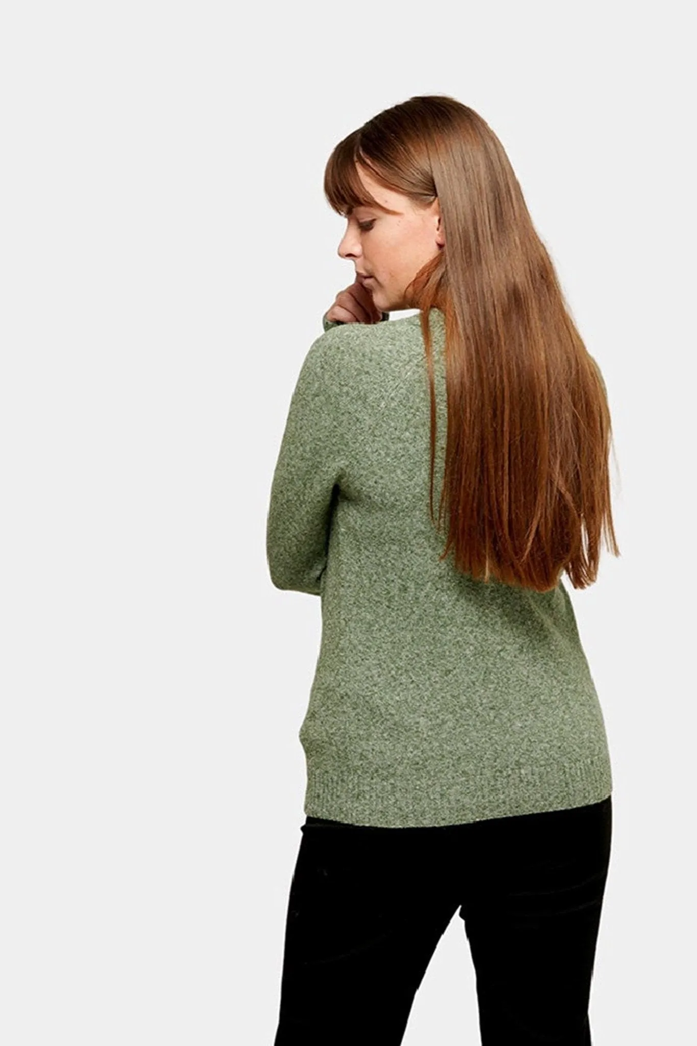 Soft Doffy Knit - Fit Green Melange