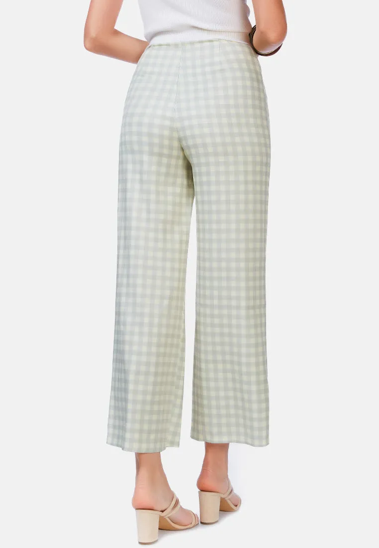 Watercolour Checks Stretchable Pants